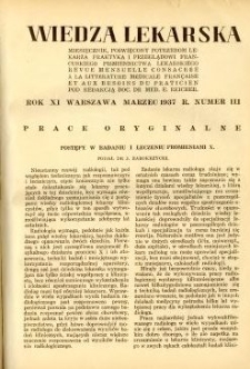 Wiedza Lekarska 1937 R.11 nr 3