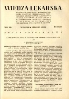 Wiedza Lekarska 1938 R.12 nr 1