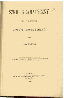 Szkic gramatyczny na podstawie języków indoeuropejskich