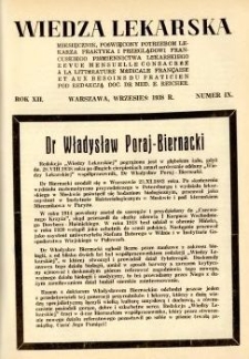 Wiedza Lekarska 1938 R.12 nr 9