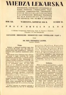 Wiedza Lekarska 1938 R.12 nr 11