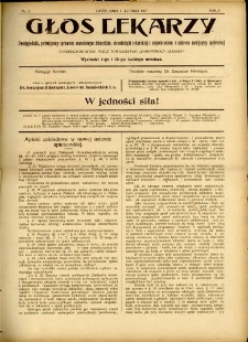 Głos Lekarzy 1907 R.5 nr 3