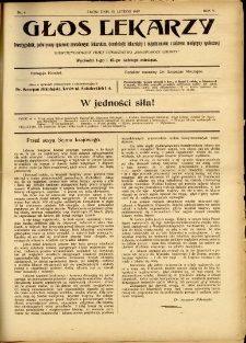 Głos Lekarzy 1907 R.5 nr 4