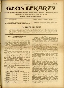 Głos Lekarzy 1907 R.5 nr 7