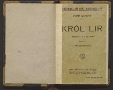 Król Lir : tragedya w 5 aktach