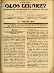 Głos Lekarzy 1907 R.5 nr 10