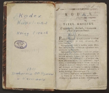 Kodex Napoleona z przypisami : ksiąg trzy w jednym tomie