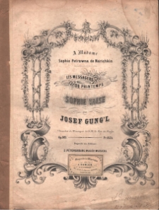 Frühlingsboten (Sophien). Op. 109. Fortepian.
