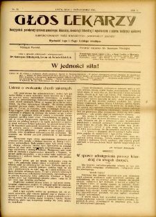Głos Lekarzy 1907 R.5 nr 19