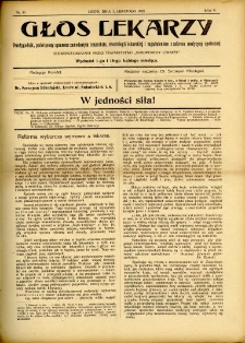 Głos Lekarzy 1907 R.5 nr 21