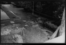 Białystok, budowa Pomnika Wdzięczności Armii Radzieckiej w Parku Planty