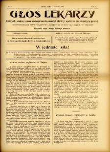 Głos Lekarzy 1908 R.6 nr 3