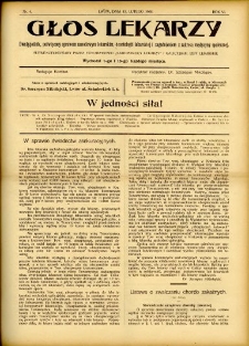 Głos Lekarzy 1908 R.6 nr 4
