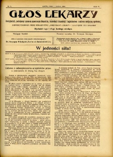 Głos Lekarzy 1908 R.6 nr 5