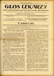 Głos Lekarzy 1908 R.6 nr 6