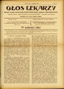 Głos Lekarzy 1908 R.6 nr 11