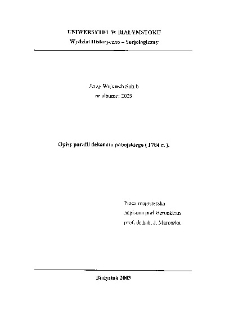 Opisy parafii dekanatu pobojskiego (1784 r.)