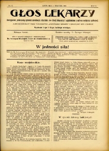 Głos Lekarzy 1908 R.6 nr 17