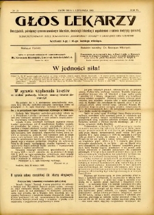 Głos Lekarzy 1908 R.6 nr 21