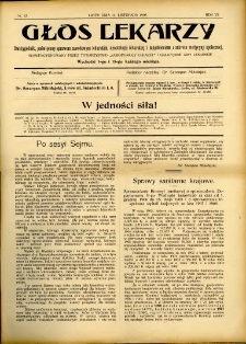 Głos Lekarzy 1908 R.6 nr 22