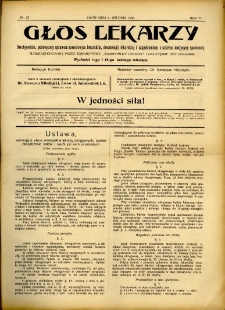 Głos Lekarzy 1908 R.6 nr 23