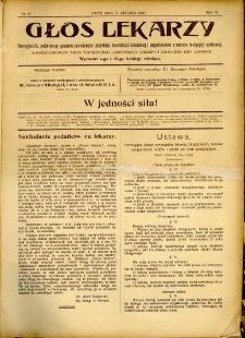 Głos Lekarzy 1908 R.6 nr 24