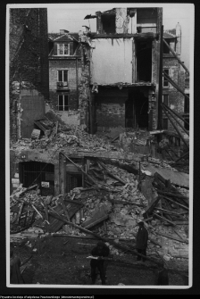 Białystok, zawalony dom w Rynku Kościuszki