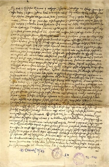 Akt Rokoszu oryginalny przeciw Zygmuntowi III Królowi. Data 24 Czerwca 1607 pod Jeziorną