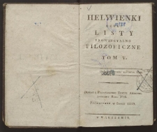 Helwienki czyli listy prowincyalno filozoficzne. T. 5