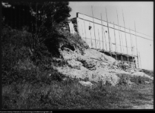 Wigry, mury oporowe od strony południowej