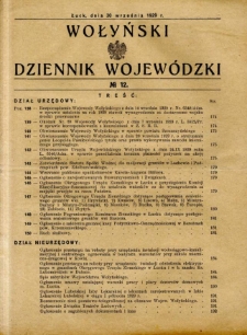 Wołyński Dziennik Wojewódzki 1929.09.30 R.9 nr 12