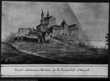 Fotokopia rysunku klasztoru pokamedulskiego w Wigrach z lat 1852-1853