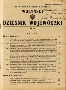 Wołyński Dziennik Wojewódzki 1936.10.22 R.16 nr 28