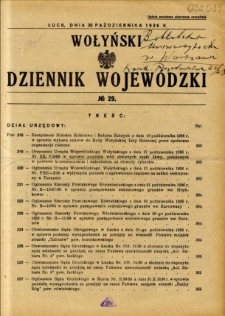 Wołyński Dziennik Wojewódzki 1936.10.30 R.16 nr 29