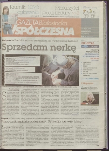 Gazeta Wsp&oacute;łczesna 2009, nr 98