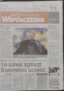 Gazeta Wsp&oacute;łczesna 2009, nr 159