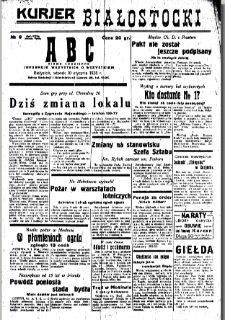 Kurjer Białostocki ABC : pismo codzienne : informuje wszystkich o wszystkim 1928 nr 9
