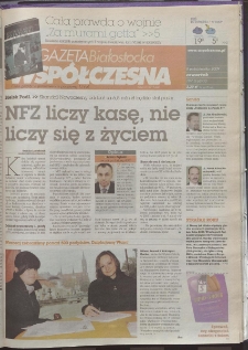 Gazeta Wsp&oacute;łczesna 2009, nr 197