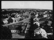 Sejny, widok z wieży kościoła na miasto