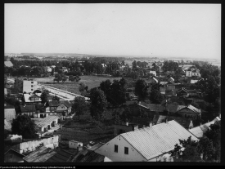 Sejny, widok z wieży kościoła na miasto