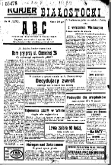 Kurjer Białostocki ABC : pismo codzienne : informuje wszystkich o wszystkim 1928 nr 8