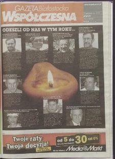 Gazeta Wsp&oacute;łczesna 2009, nr 213