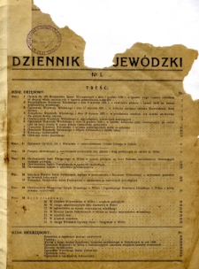 Wileński Dziennik Wojewódzki 1931 nr 1