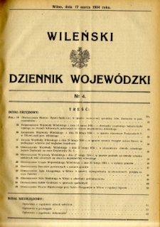Wileński Dziennik Wojewódzki 1934.03.17 nr 4