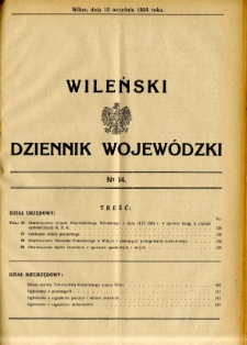 Wileński Dziennik Wojewódzki 1934.09.13 nr 14