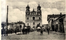 Grodno - An der röm.- kath. Kirche in Grodno, aus welcher die Russen vor ihrem Abzuge sämmtliche Glocken entfernt haben
