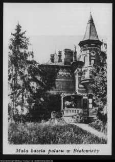 Fotokopia ilustracji Mała baszta pałacu w Białowieży