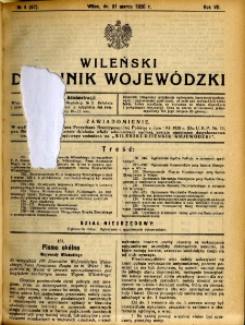 Dziennik Urzędowy Województwa Wileńskiego 1928.03.31 R.7 nr 4