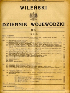 Wileński Dziennik Wojewódzki 1930.06.03 nr 11