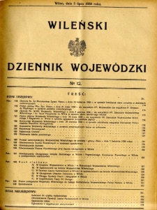 Wileński Dziennik Wojewódzki 1930.07.03 nr 12
